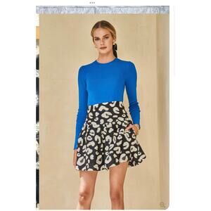 Hunter Bell London Skirt - Onyx Cheetah Size 4